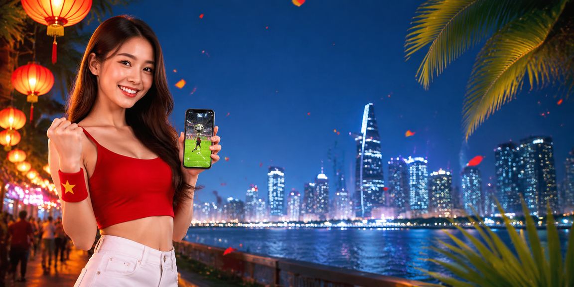 Người dùng trải nghiệm casino trực tuyến trên điện thoại tại chợ đêm TP Hồ Chí Minh